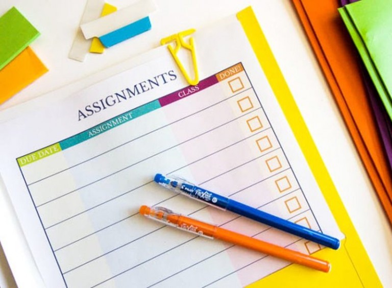 tips for organizing assignments